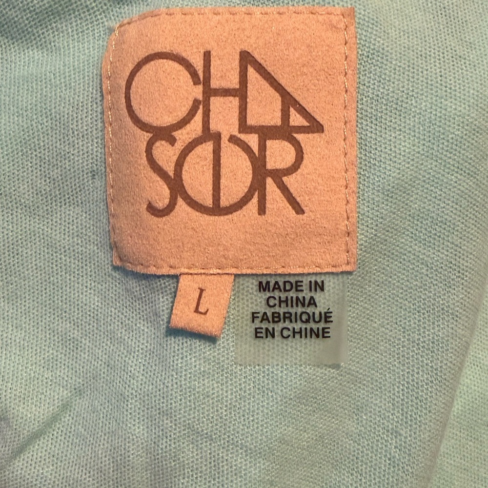 BNWOT Women's Cotton Aqua Button-Down Tank Top - Picture 6 of 7
